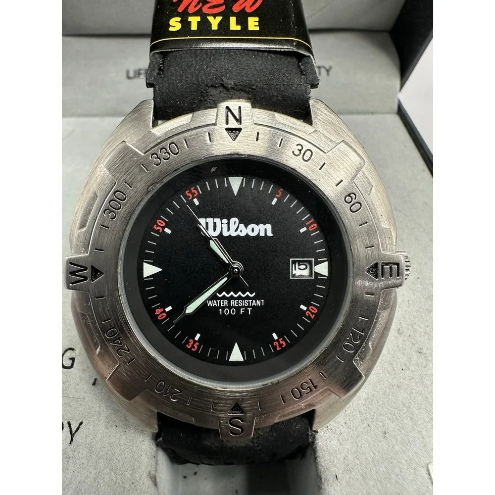Wilson Mens‎ Watch W900-231 New Battery 47MM 8